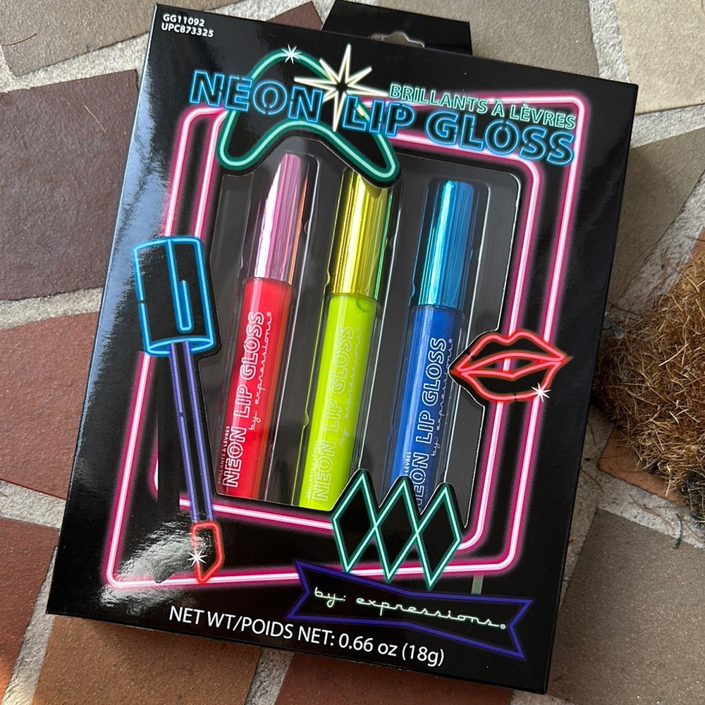NEON LIP GLOSS KIT by: Expressions *NEW*